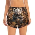 thumbnail image 2 of Hirioo Cute Fallen Leaf Koala for Women's Double Layer Athletic Shorts High-Performance Gym Shorts with Inner Pocket, Elastic Waistband-Small, 2 of 7
