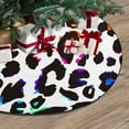 thumbnail image 3 of RYLABLUE Tapis de Support Jupe de Sapin de Noël Léopard Coloré pour Décoration de Fête Intérieur Extérieur 36 Pouces, 3 of 3