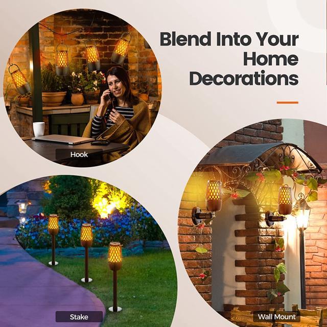 Buy Outdoor Bluetooth Speaker with Light, Realistic Flame Effect, Sync