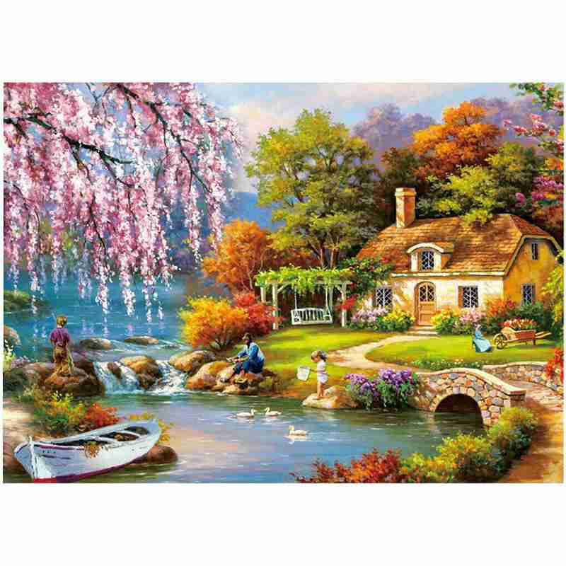 1000 Pieces Puzzle for Kids Adult Country Landscape Jigsaw Puzzles Toys Gift 