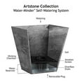 thumbnail image 6 of Root & Vessel Ella Square Planters, Black, 14", 6 of 7