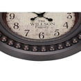 thumbnail image 3 of Monarch Specialties I 9046 - Clocks, 20" Round, Wall Clock, Antique Brown, Transitional, 3 of 4