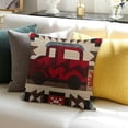 thumbnail image 3 of BANET Throw Pillow Cushion Cover, National Heritage Local Region Motive, Decorative Square Accent Pillow Case 22x22in, 3 of 5