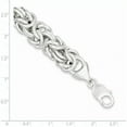 thumbnail image 2 of Sterling Silver Fancy Link Bracelet (8 X 13) Made In India qg1563-8, 2 of 5