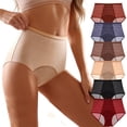 thumbnail image 3 of Minjewel Women's High Waisted Breathable Physiological Menstrual Period Underwear, Hygiene Pants for Women, Comfortable Period Panties,Beige,S, 3 of 5