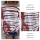 thumbnail image 5 of Top casual para mujer, estampado floral, cuello con hombros descubiertos, manga larga, para levantamiento diario y al aire libre, 5 of 6