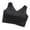 Black, variant on Wdfiry Wireless Sports Bras for Women Side Buckle High Impact Support Plus Size Vest Sports Bra Traceless Bra