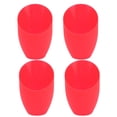 thumbnail image 1 of HEALEEP 4Pcs Simple Design Lamp Shade Modern Red Plastic Cover for Hotel Use, 1 of 8
