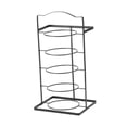 thumbnail image 3 of Estantería cocina 5 niveles para decoración habitaciones, ahorra espacio, estilo industrial, resistente a la corrosión, fácil instalación, Negro, 3 of 8
