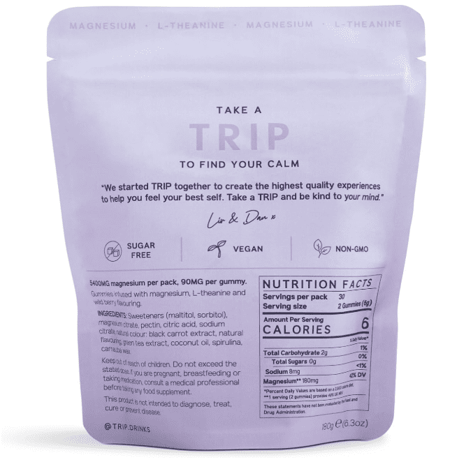 Mindful Blend Magnesium Gummies Wild Berry Flavor
