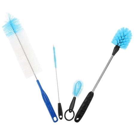 FOMIYES Small Bottle Brush Set 1 Set Of Assorted Color Sponge Plastic Brushes For House Cleaning