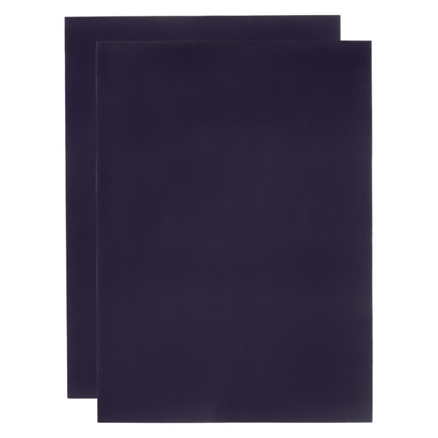 Unique Bargains 2Pieces 14 Count Cross Stitch Cloth 20 by 28 Inch Embroidery Fabric, Navy Blue