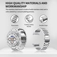 thumbnail image 2 of Correa de Acero Inoxidable GOLDTOLUCK Compatible con Samsung Galaxy Watch 8 Classic 40mm 44mm 46mm, 2 of 6
