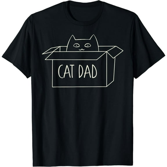 Cat Dad Funny Cat Daddy Shirts for Men for Fathers Day T-Shirt