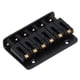 thumbnail image 5 of Puente de guitarra eléctrica 6 cuerdas 65 mm Guitarra de metal brillante Reemplazo de puente fijo rígido Negro, 5 of 14