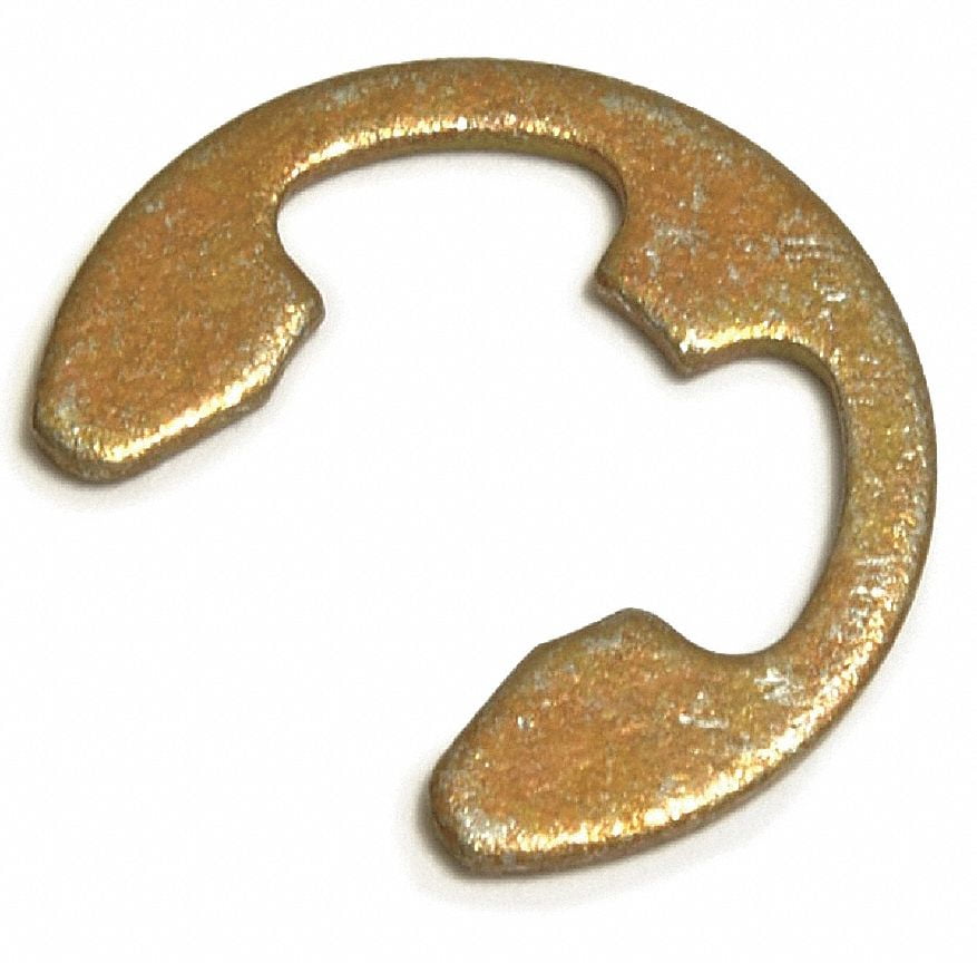 External E Style Retaining Ring, For Shaft Dia. 9/64", Carbon Steel