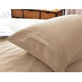 thumbnail image 4 of the Season Essentials Wrinkle Free Sheet Sets with Deep Pockets & Stain Resistant, 4 pc, 1800 Thread Count Bamboo Based, Beige, Queen, 4 of 11