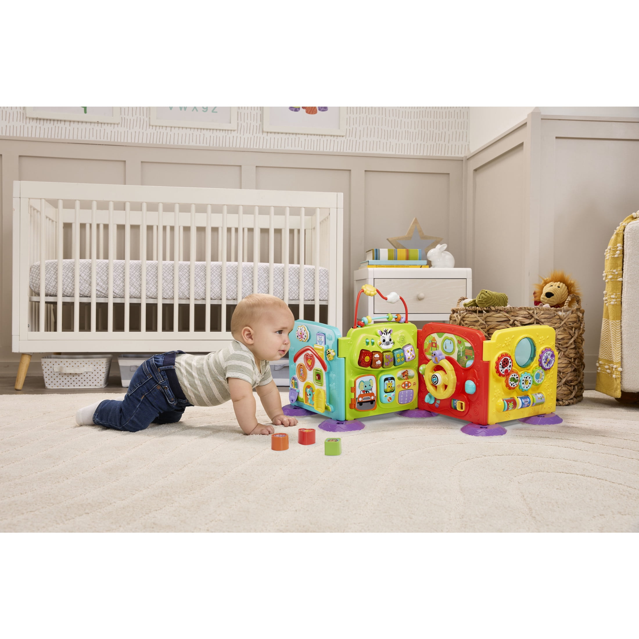 VTech Baby 4-in-1 Steps & Stages Activity Center with Accessories, Ages 3 to 24 months