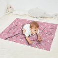 thumbnail image 2 of Pink Cartoon Unicorn Pattern Blanket,Comfortable Soft Flannel Throw Blanket,All Season,Warm Lightweight Blankets for Sofa Bed Couch Living Room Chair,30"x40", 2 of 4