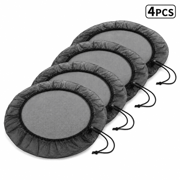 Kabuer Mesh Covers for Rain Barrels, Prevent Fallen Leaves, Small Objects in Your Garden or Under The Eaves, 4 pcs