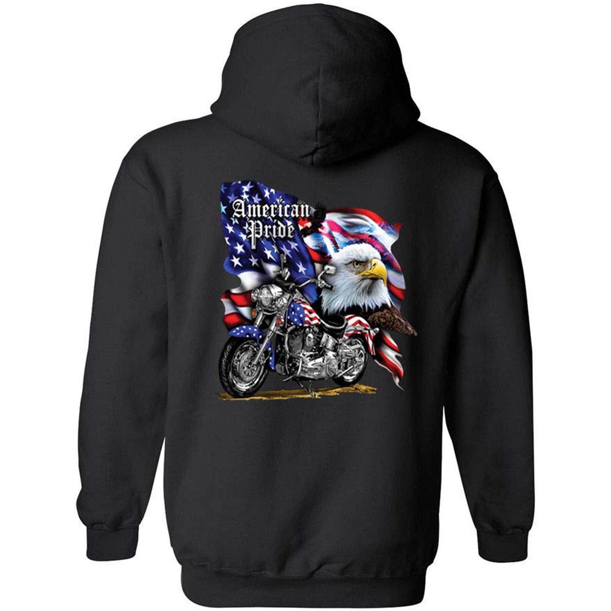 SHORE TRENDZ Unisex Zip Up Hoodie USA Flag American Pride Motorcycle |  Walmart Canada
