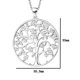 thumbnail image 2 of Collar con el árbol de la vida, colgante con el árbol de la vida en plata de ley 925 de joyería de plata italiana para mujer, idea de regalo de cumpleaños para mamá/novia/esposa (45 cm), 2 of 5