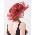 thumbnail image 6 of Dalrosia Women Hats Tea Party Organza Church Wedding Dress Hats Summer Fascinators Hats Girl Elegant Fair Lady Headwear, 6 of 6