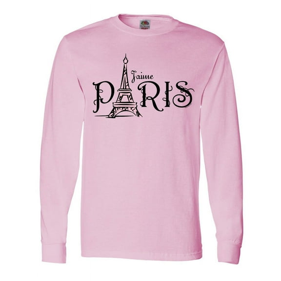Inktastic J'aime Paris Long Sleeve T-Shirt