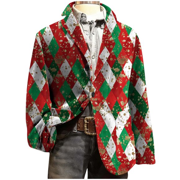 Birdeem Men's Corduroy Ceremonial Party Coat, Pocket Button Design Dress Coat