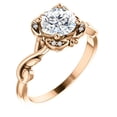 thumbnail image 3 of Pompeii 1ct Solitaire Diamond Round Antique Engagement Ring Lab Grown Rose Gold (FG,VS), 3 of 4