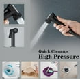 thumbnail image 2 of Matte Black Bathroom Shower System with Shelf Hand Shwoer Single Handle Four Buttons Display, 2 of 8