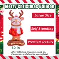 thumbnail image 2 of Globos navideños OIWLCI con forma de alce de pie, 150 cm, 2 of 7