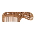 thumbnail image 2 of Peine De Barba Y Cabello De Madera Tallada A Mano De Madera De Sándalo Con Mango Antienvejecimiento Natural De Mano Sin Cuero Cabelludo Sunnimix Peine de madera de madera natural, 2 of 6