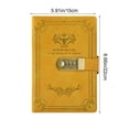 thumbnail image 3 of EGNMCR A5 Vintage Notebook Thick Personalized Student Journal Stationery Notebook Business Notepad Paper Password Book, 3 of 6
