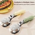 thumbnail image 4 of Stainless Steel Bear Pancake Griddle Clip, 2-in-1 Spatula Tongs with Retractable Locking Mechanism, Multi-functional Stainless Steel Tongs for Steak, Eggs, Pancake (Mix), 4 of 7