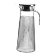 thumbnail image 3 of Jarra de bebidas, jarra de jugo, jarra de agua y tapa para refrigerador con asa, transparente, caliente 1.6L, 3 of 7