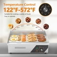 thumbnail image 6 of Ktaxon 22" Electric Griddle, 1600W Stainless Steel Flat & Stripe Top Grill, 6 of 8
