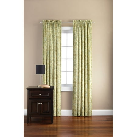 Mainstays Canvas Curtain Panel, Ikat Print, Set of 2