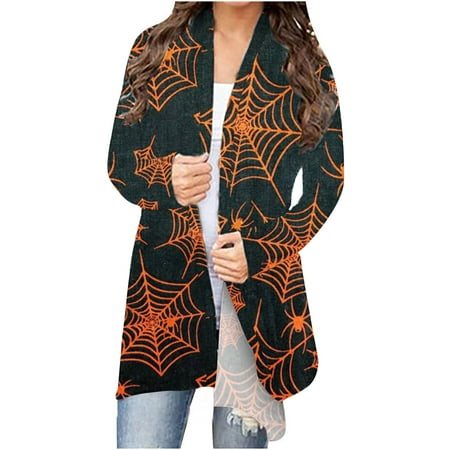 

Womens Fall Winter Coats Long Sleeve T Shirt Cardigan Loose Cardigan Cute Print Shirt Cardigan Top Cardigan Shirt for Corset Tops Outdoor Lightweight Outerwear Raincoats Water-Resistant Coats