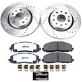 thumbnail image 3 of PowerStop Front Z36 Truck & Tow Carbon-Fiber Ceramic Brake Pad and Drilled and Slotted Rotor Kit Fits: JEEP Select Models K7940-36, 3 of 9