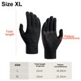 thumbnail image 2 of Winter Gloves For Men Women, Cold Weather Warm Touchscreen Glove - Elastic Cuff - Knit Stretchy - black, 2 of 5