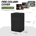 thumbnail image 3 of Pit Column Cover Waterproof Dustproof Design Adjustable Straps Waterproof Outdoor Tall, 3 of 8