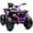Purple, variant on Hikiddo 24V Kids ATV 4 Wheeler, 2-Seater Powered Ride on ATV Toy for Big Kids w/ Bluetooth, 400W Motor - White