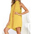 thumbnail image 2 of Pompotops Robe Décontractée Sans Manches à Rayures Col Rond Sexy Ample pour Femmes, 2 of 6