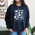 thumbnail image 4 of EcoLoom The Ocean Is Calling Beach Long Sleeve Unisex Midweight Crewneck Sweatshirt, 4 of 4