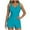 A02_Light Blue, variant on Yghzkop Womens Round Neck Swimsuit Solid Color Modest Bathing Suit Tummy Control Full Coverage Swimwear Summer Conservative Beachwear