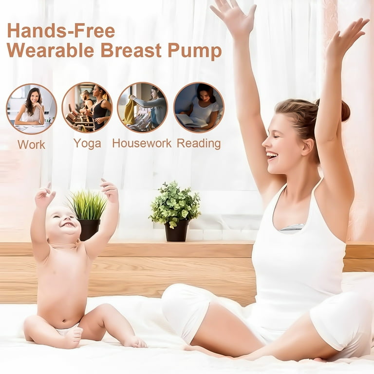 Wearable Breast Pump, Electric Hands-Free Breast Pumps with 2