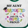 thumbnail image 4 of Inktastic My Aunt Graduated and I'm Super Proud Boys or Girls Baby Bib, 4 of 4