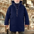 thumbnail image 5 of Men's Pullover Woolen Hooded Sweatshirt Mid-length Super Soft Hoodies Winter TopS, 5 of 5