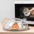 thumbnail image 3 of Gracenal Microwave Splatter Cover with Steam Vent and Handle, 12-Inch, Gray, 3 of 9